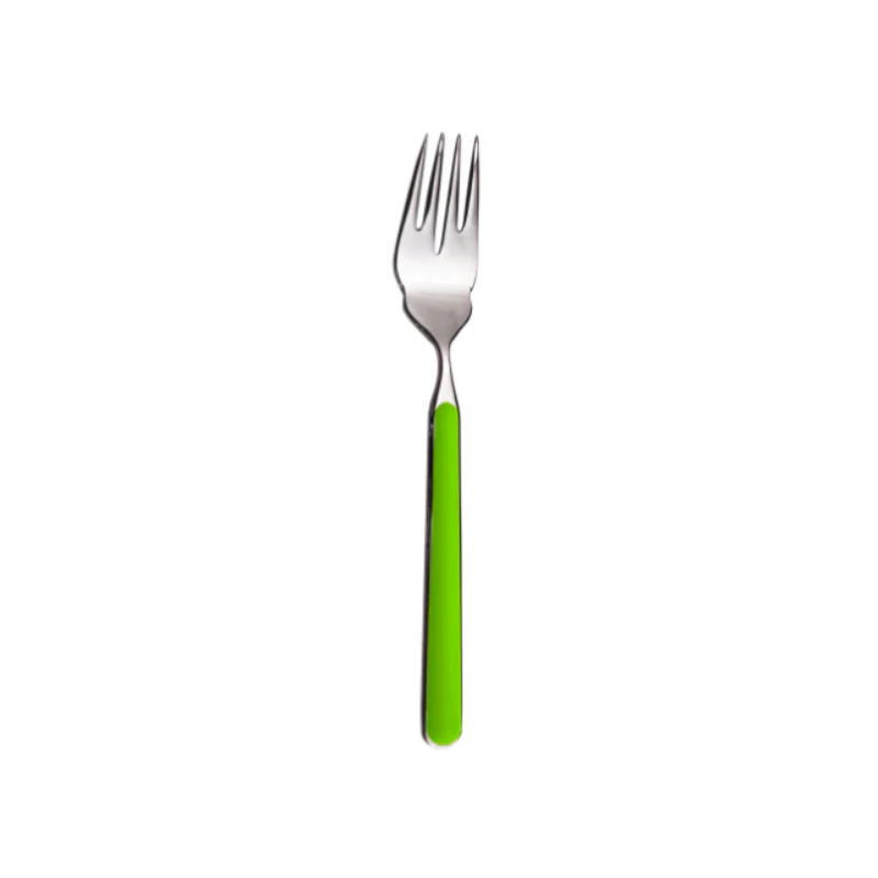 The Fantasia Fish Fork from Mepra in acid green.
