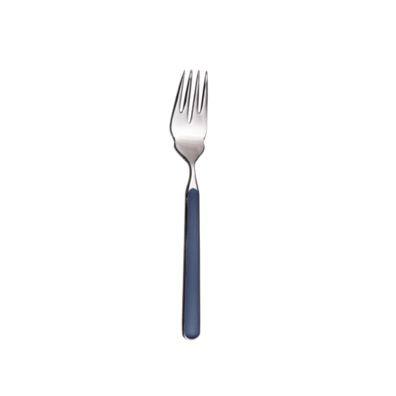 The Fantasia Fish Fork from Mepra in cobalt.