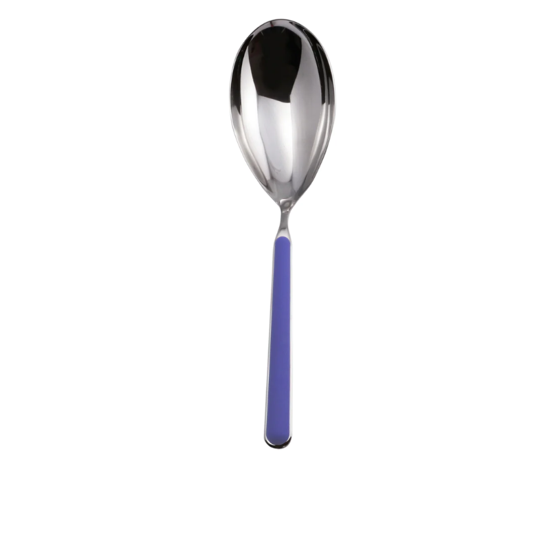 The Fantasia Risotto Spoon from Mepra in sugar paper. This serveware also serves as a large serving spoon.