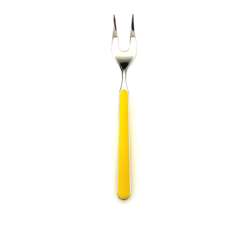 The Fantasia Serving Fork from Mepra in sunflower.