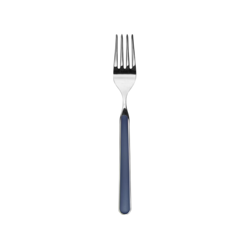 The Fantasia Table Fork from Mepra in cobalt.