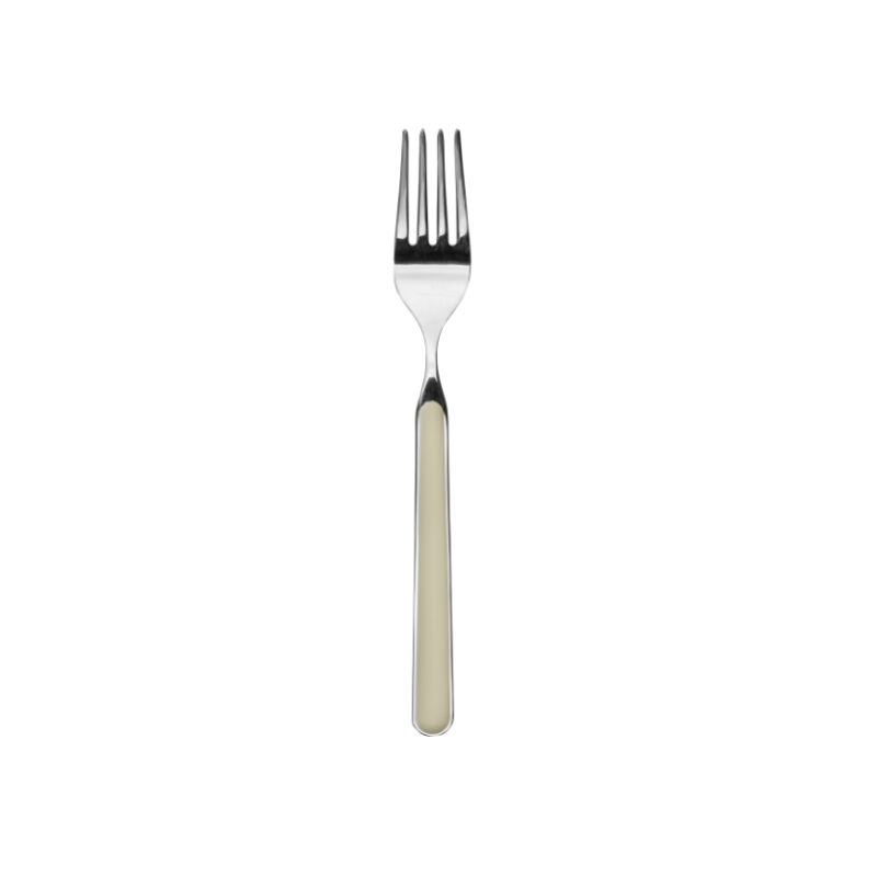 The Fantasia Table Fork from Mepra in turtle dove.