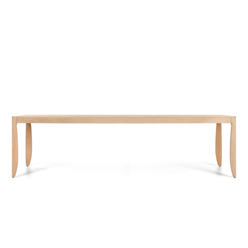 The 110 inch Monster Table from Moooi in white washed  color.