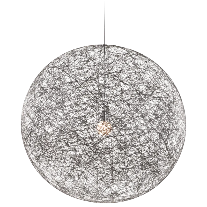 The large Random II Pendant from Moooi in black.