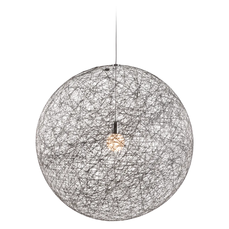 The medium Random II Pendant from Moooi in black.