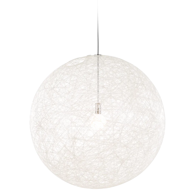 The medium Random II Pendant from Moooi in white.