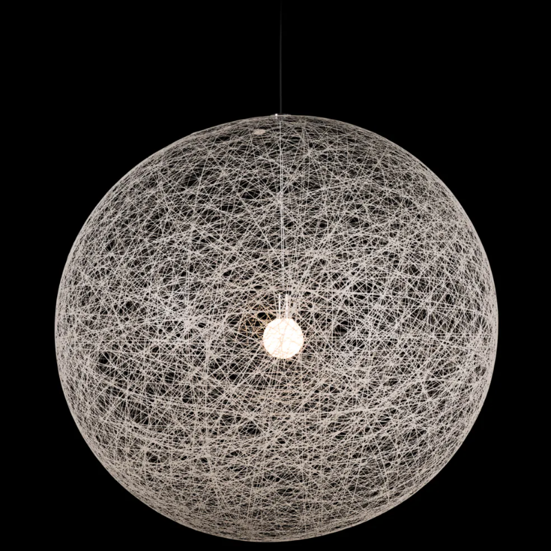 Random Light II transmits a feeling of simplicity, lightness, and a touch of magic in a contemporary style. Due to how they're made, each Random Light is unique. They're never completely round, yet they're always beautifully transparent and delicate.