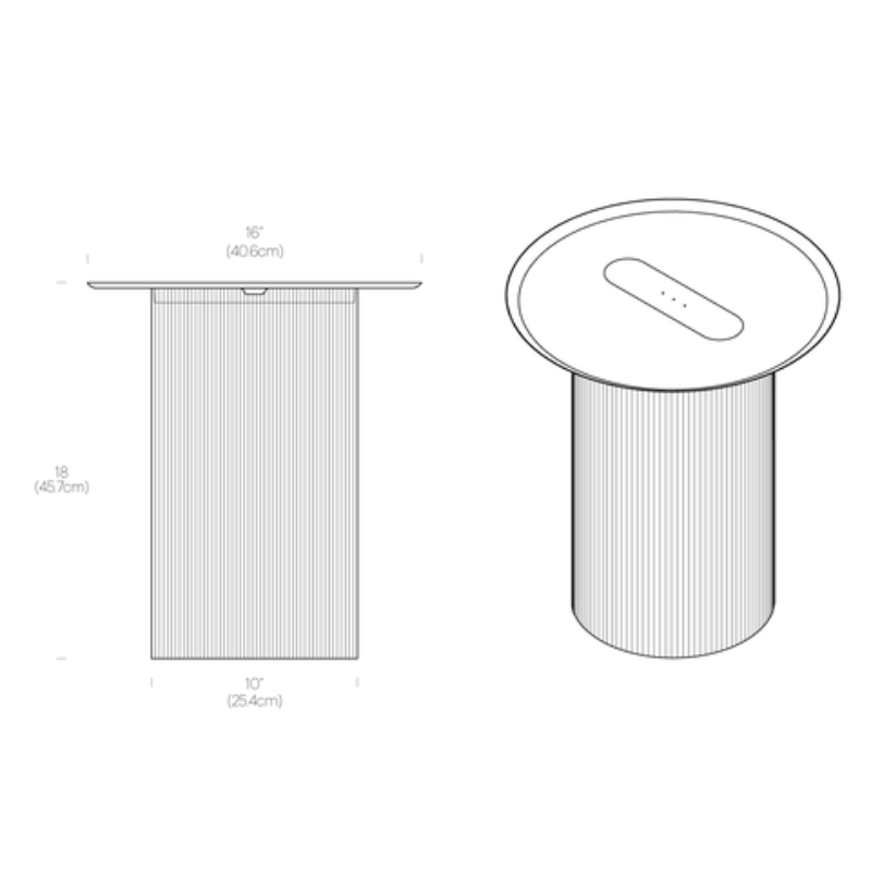 The dimensions for the Carousel Floor from Pablo Designs.