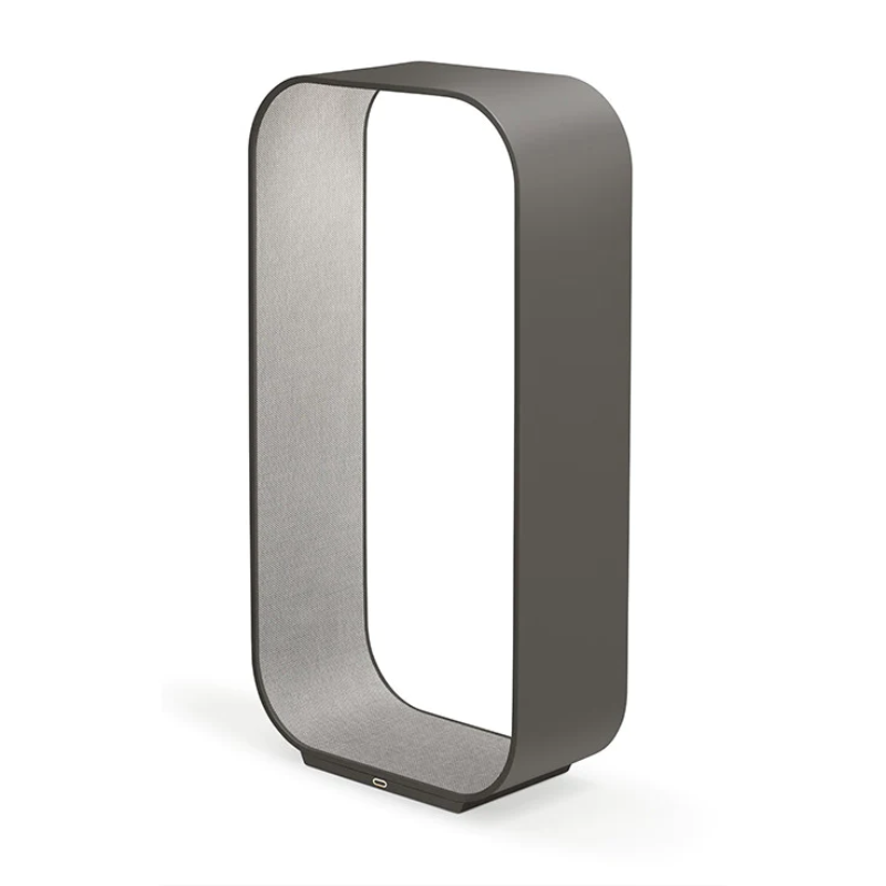 The large version of the Contour Table light from Pablo Designs in graphite and coal.