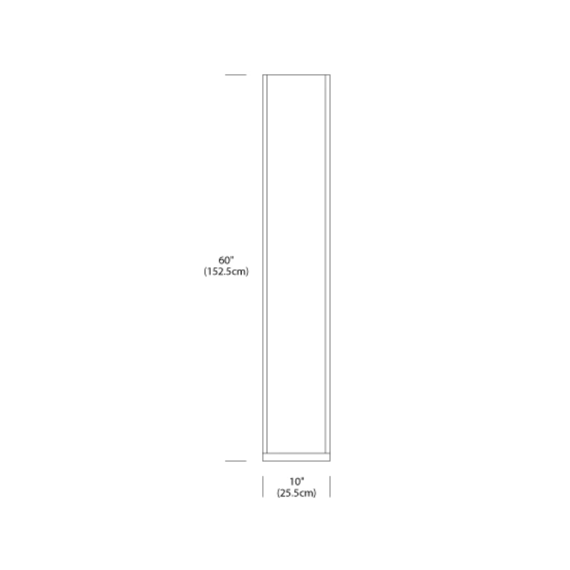 The dimensions for the medium Cortina Floor.