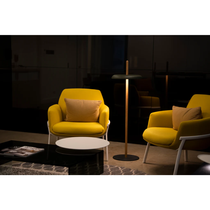 The Nivél Floor from Pablo Designs in a lounge area.