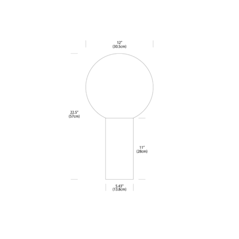 The dimensions of the Pilar from Pablo Designs.