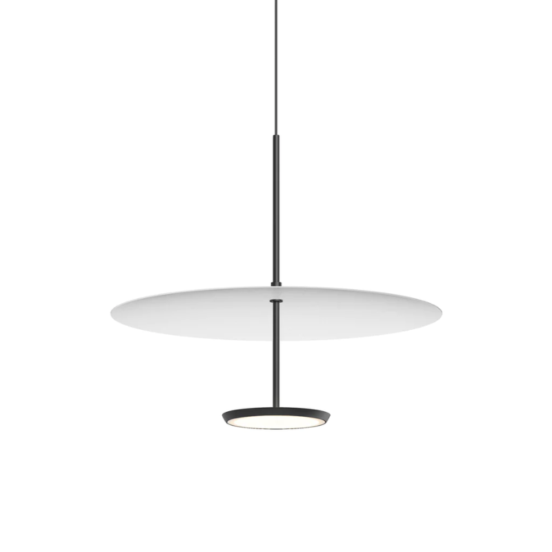 The Sky Dome Metal from Pablo Designs in Matte Black and White, 18 inch size.