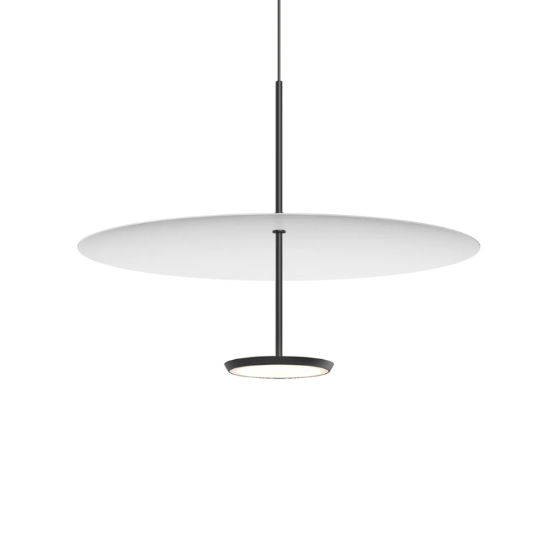 The Sky Dome Metal from Pablo Designs in Matte Black and White, 24 inch size.