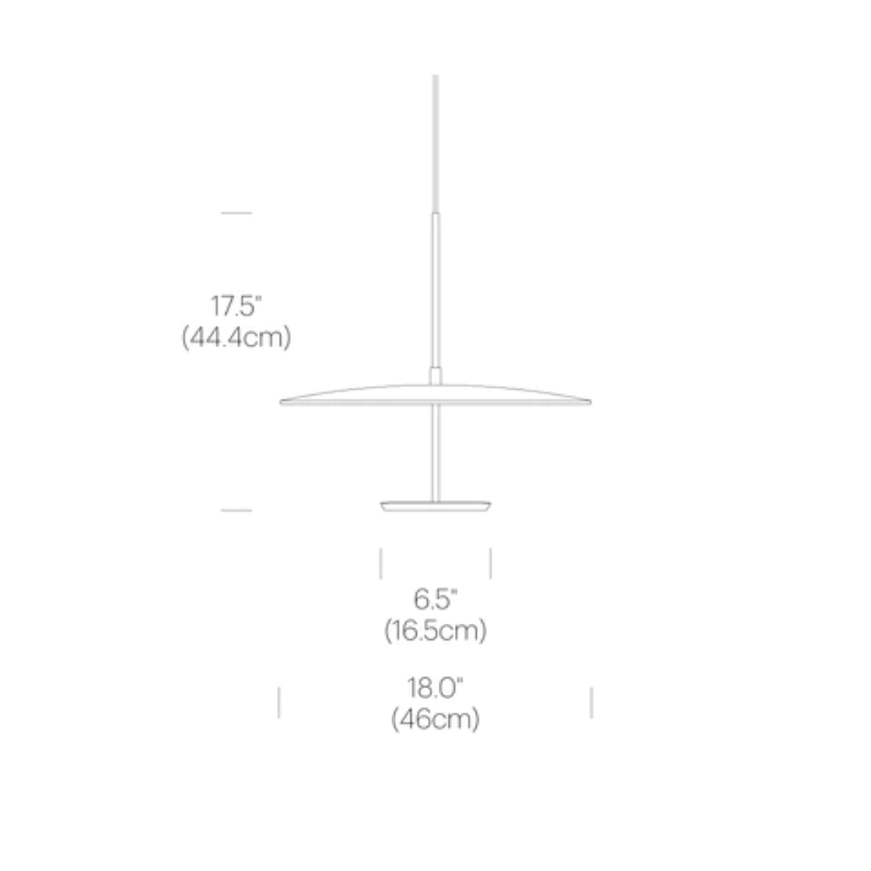 Sky Dome is available in pressed wood shade reflectors that when combined with their powerful 2-sided LED light source gives the lamp a weightless appearance while providing unparalleled illumination in all directions. Sky Dome combines form and function with unsurpassed quality and is available in 2 sizes : 18"(45.8cm) and 24"(61cm).