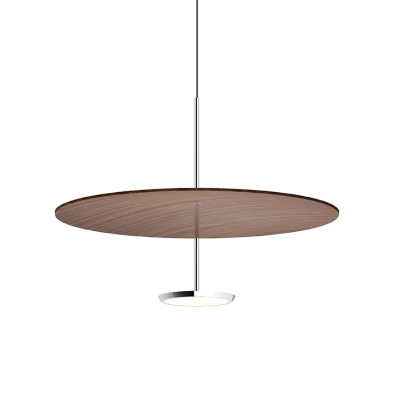 Sky Dome is available in pressed wood shade reflectors that when combined with their powerful 2-sided LED light source gives the lamp a weightless appearance while providing unparalleled illumination in all directions. Sky Dome combines form and function with unsurpassed quality and is available in 2 sizes : 18"(45.8cm) and 24"(61cm).
