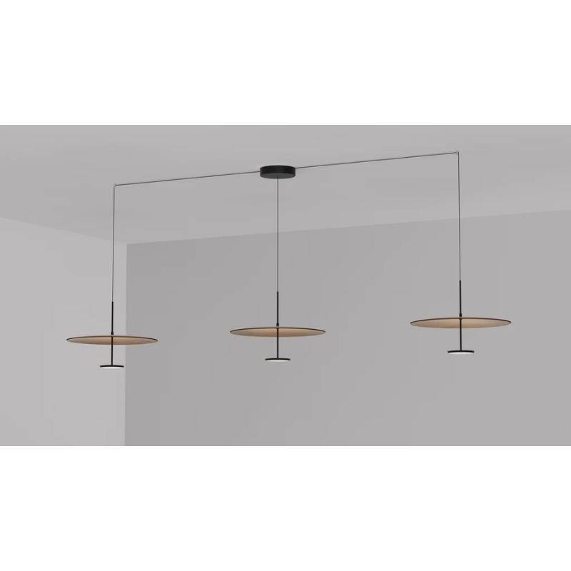 Sky Dome is available in pressed wood shade reflectors that when combined with their powerful 2-sided LED light source gives the lamp a weightless appearance while providing unparalleled illumination in all directions. Sky Dome combines form and function with unsurpassed quality and is available in 2 sizes : 18"(45.8cm) and 24"(61cm).