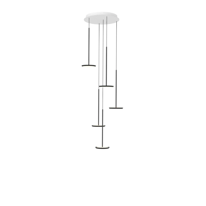 The Sky Collection was inspired as a modular pendant lighting system and Sky Solo is its core foundational element. Its minimal all-aluminum design highlights a powerful two-sided flat panel light source with Dim to Warm LED technology that can deliver up to 1250 lumens of warm ambient light in all directions.