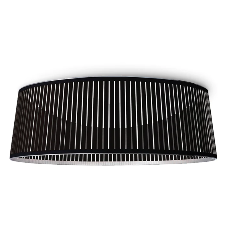 The 36 inch Solis Drum Flush from Pablo Designs in black.