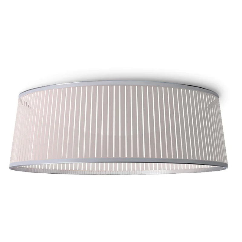 The 36 inch Solis Drum Flush from Pablo Designs in white.