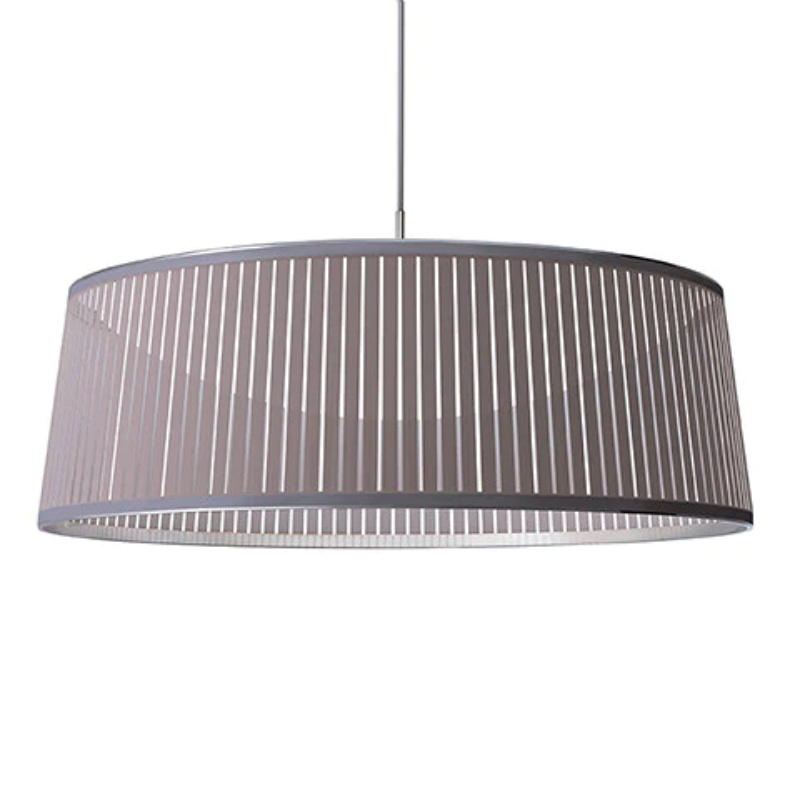 The 36 inch Solis Drum from Pablo Designs in silver.