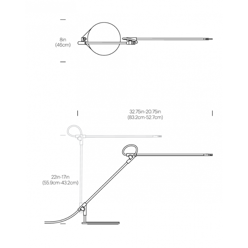 Superlight achieves fluid, sweeping movement in every direction with a full 3-axis range of motion providing warm glare-free LED light exactly where you need it.