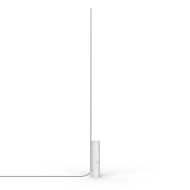 The T.O Floor from Pablo Designs with the carrara marble base and chrome arm.