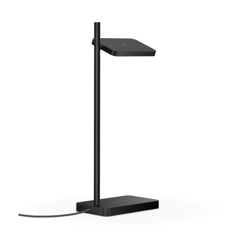 The Talia Table from Pablo Designs in black, in a reverse shot.