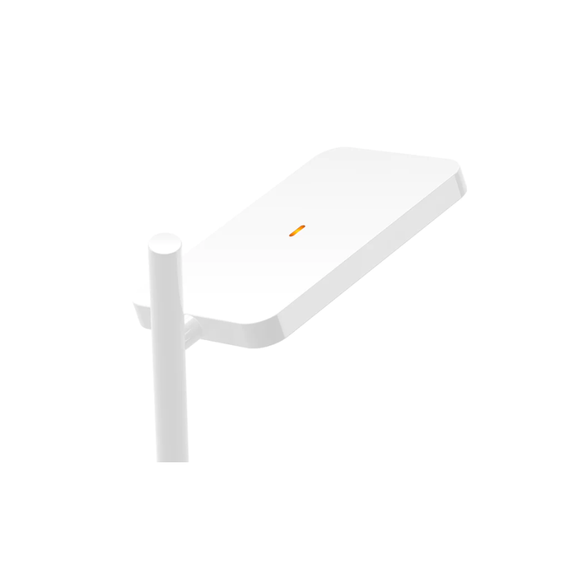 The Talia Table from Pablo Designs in white, close up.