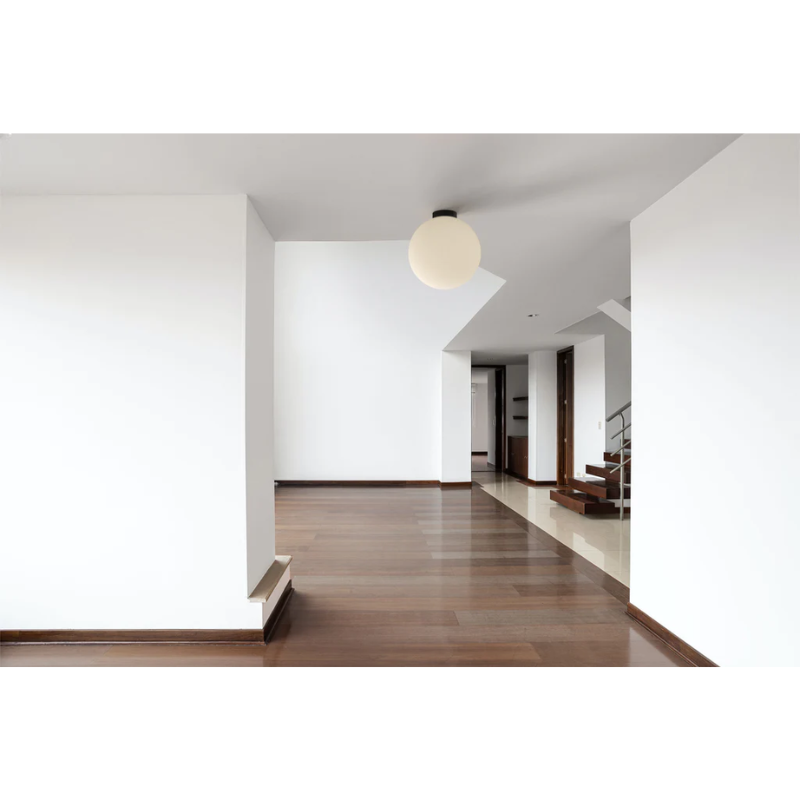 The Bola Sphere Flush from Pablo Designs in a hallway.