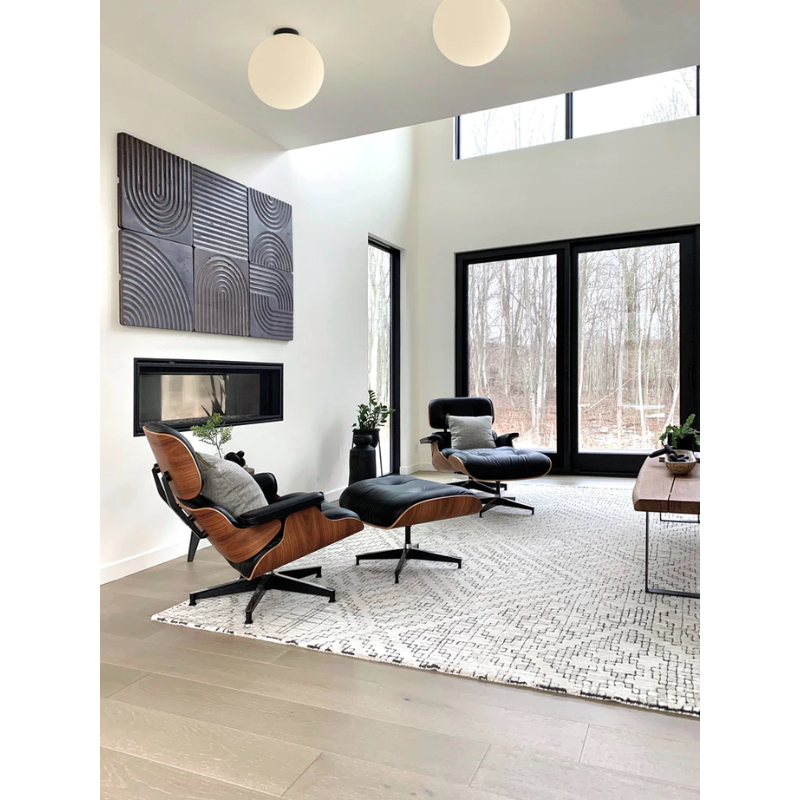 The Bola Sphere Flush from Pablo Designs in a living room.