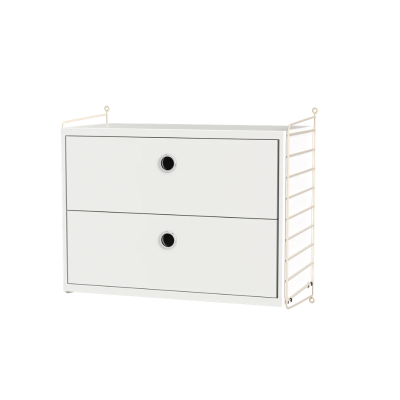 The Bedroom Bundle A from String Furniture in white and beige.