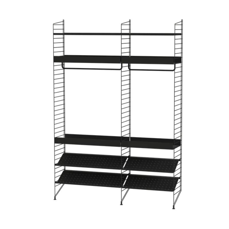 The Bedroom Bundle C from String Furniture in black.