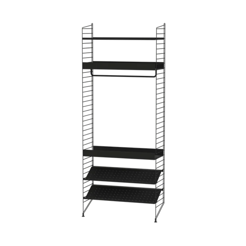 The Bedroom Bundle D from String Furniture in black.