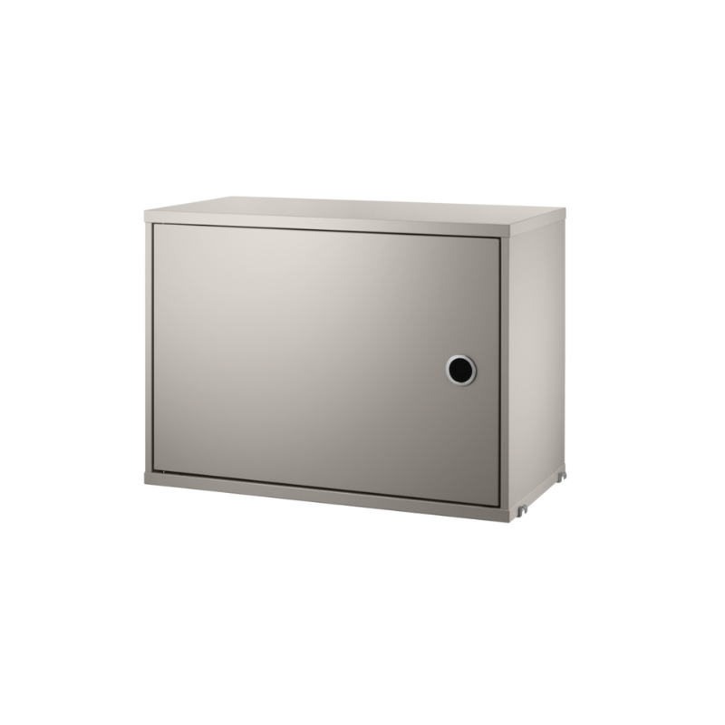 The Cabinet with Swing Door from String Furniture in beige.