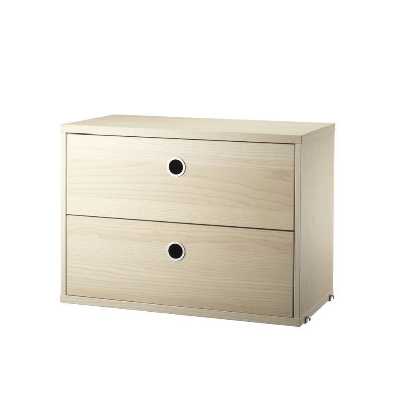 The Chest of Drawers from String Furniture in 22.8 inch width size and ash finish.