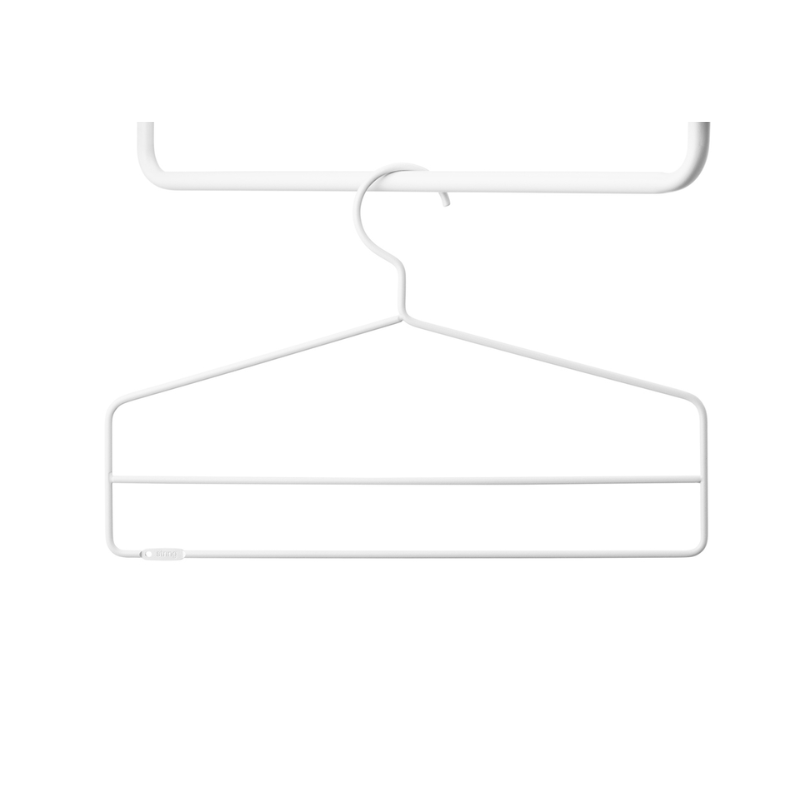 The Coat Hangers from String Furniture in white.