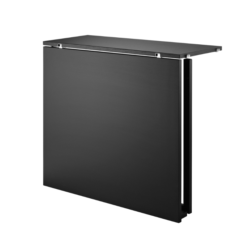The Folding Table from String Furniture in black stained ash and black.