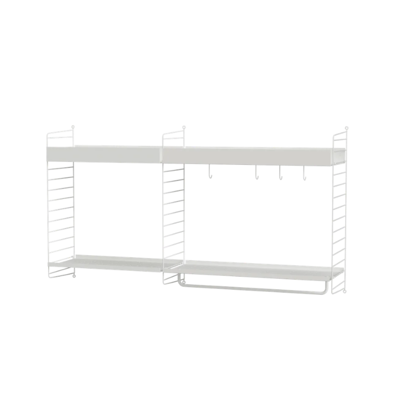 The Kitchen Bundle A from String Furniture in white.