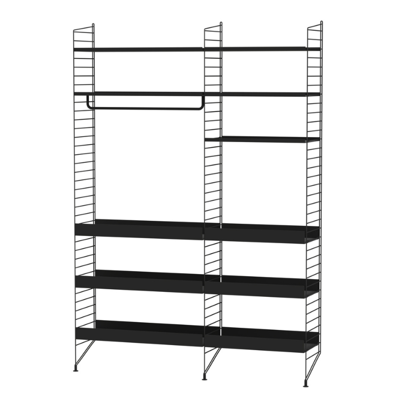 The Kitchen Bundle F from String Furniture in black.