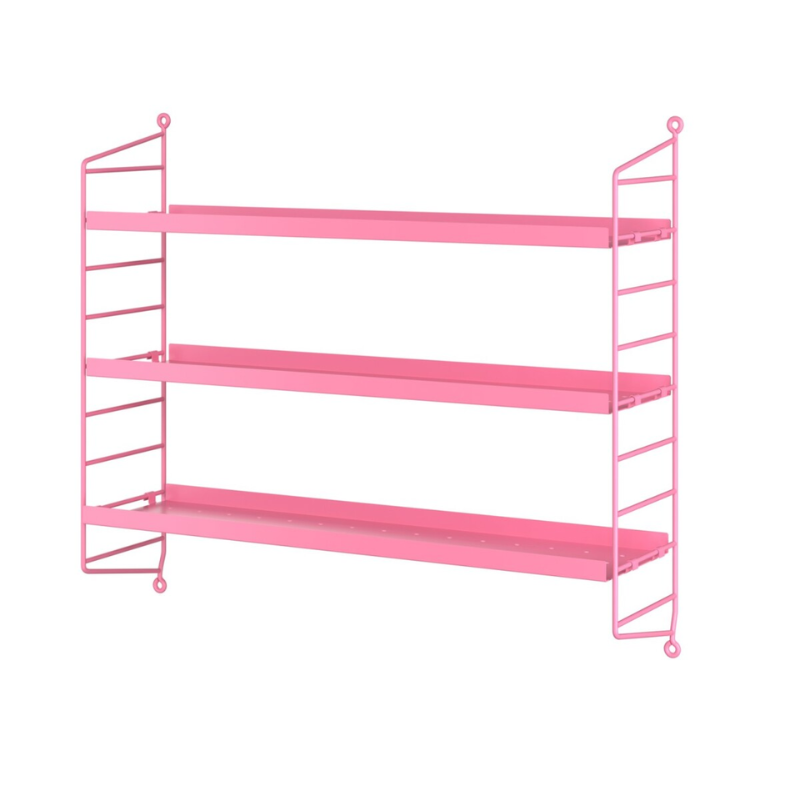 The Metal String Pocket from String Furniture in fuchsia.