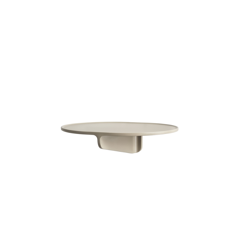 The Museum NM&.045 Console Shelf from String Furniture in beige.