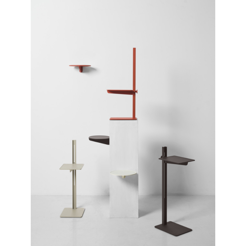The Museum NM&.045 Console Shelf from String Furniture in a studio lifestyle photograph.