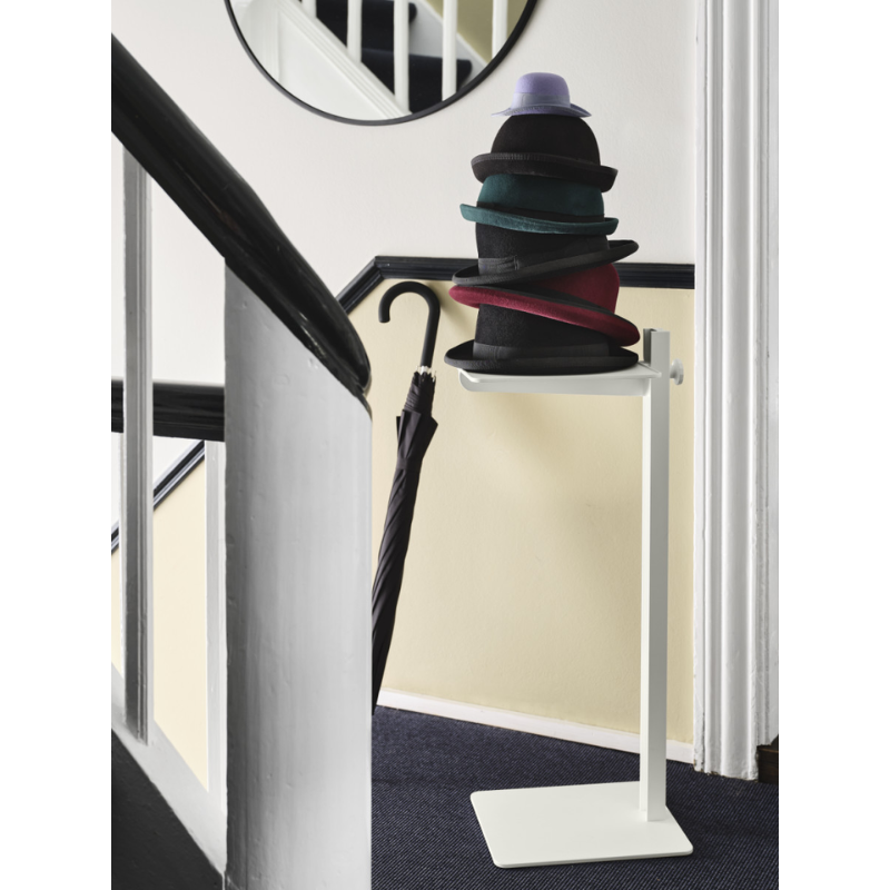 The Museum Sidetable from String Furniture in a hallway.