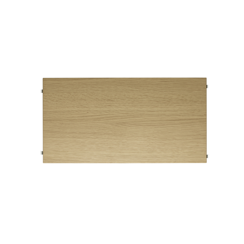 The Shelves from String Furniture in 22 x 11.8 inch size and oak color.