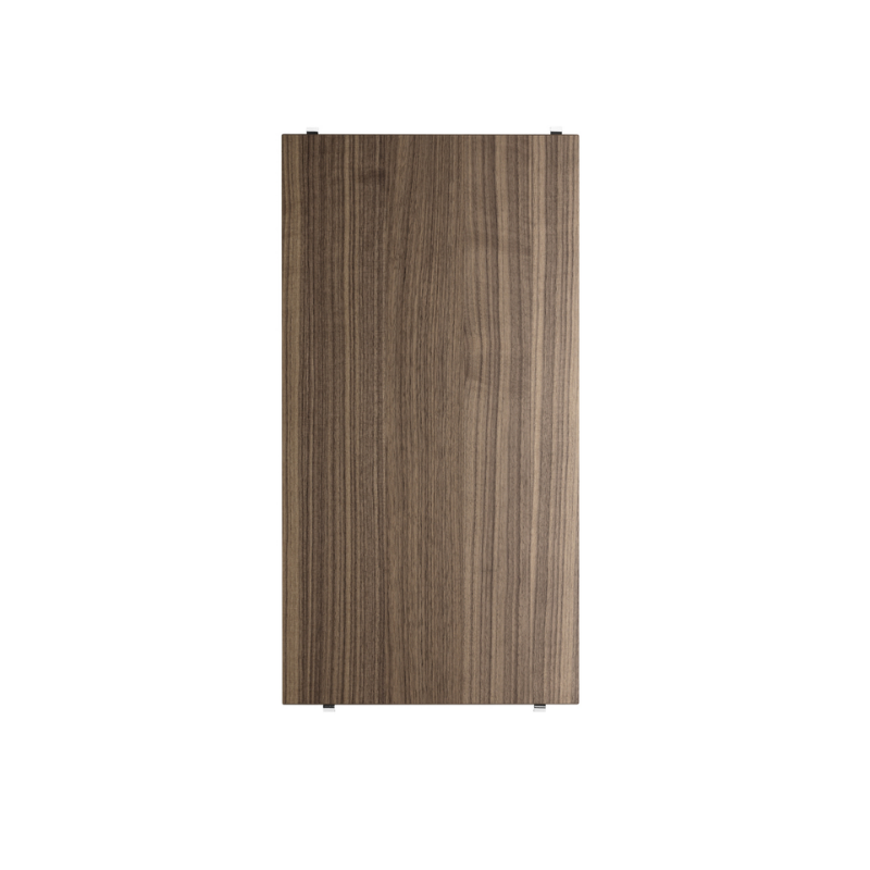 The Shelves from String Furniture in 22 x 11.8 inch size and walnut color.