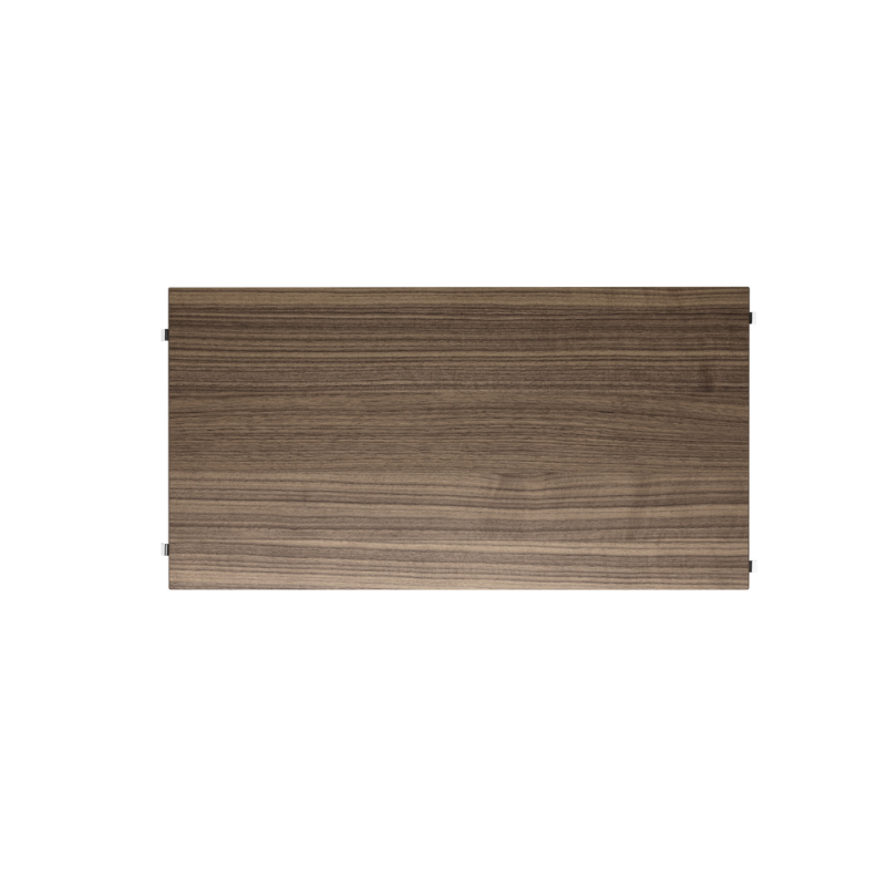 The Shelves from String Furniture in 22 x 11.8 inch size and walnut color.