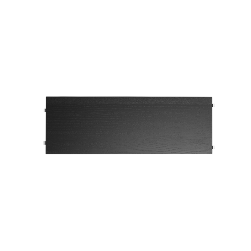 The Shelves from String Furniture in 22 x 7.8 inch size and black stained ash color.