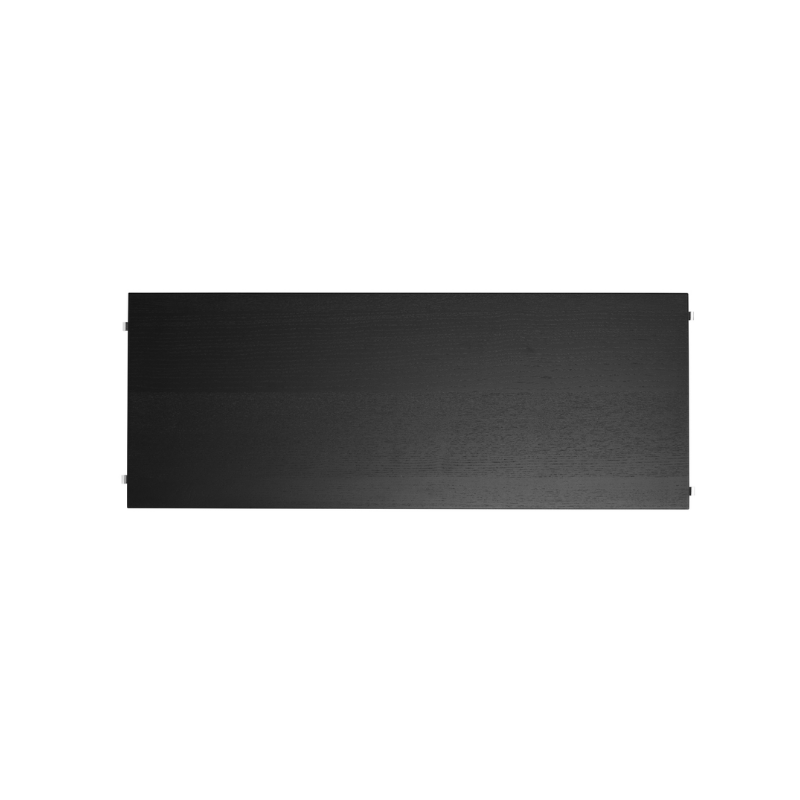 The Shelves from String Furniture in 30 x 11.8 inch size and black stained ash color.