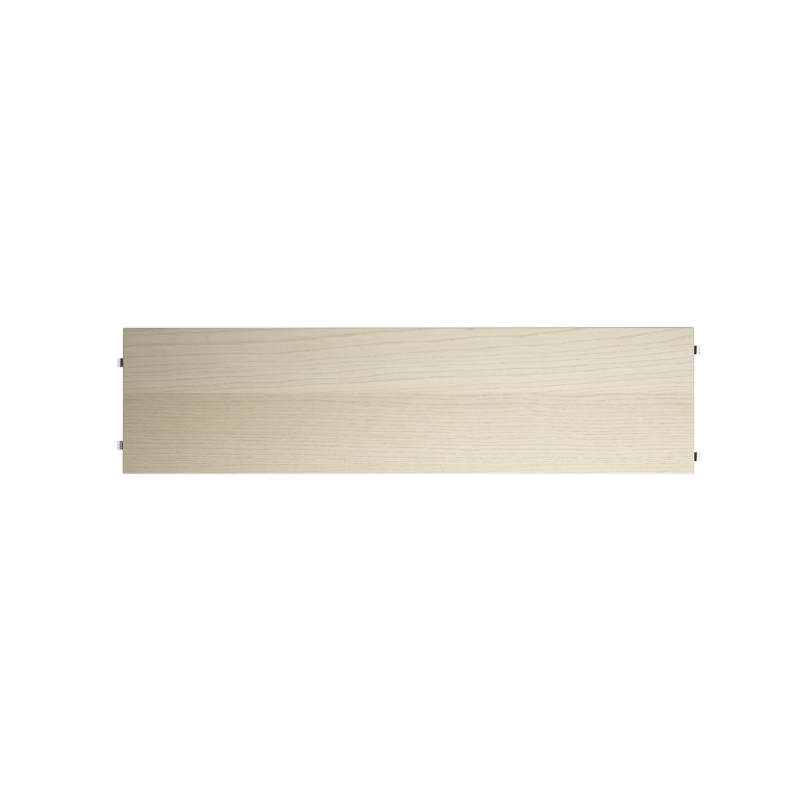 The Shelves from String Furniture in 30 x 7.8 inch size and ash color.